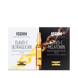 Isdinceutics flavo c combo ultraglycan&melatonin 20vials *2ml